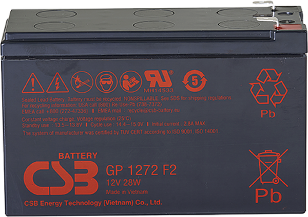 Изображение товара Аккумуляторная батарея CSB GP 1272 F2 12V/7.2Ah