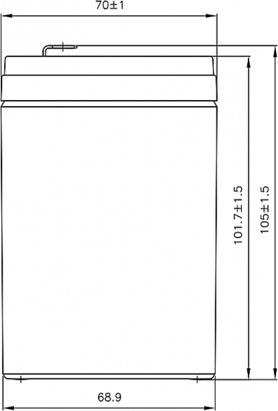 Изображение товара Аккумуляторная батарея CSB HR 1221W F2 12V/5Ah