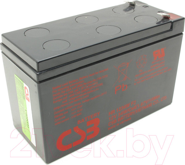 Изображение товара Аккумуляторная батарея CSB HR 1234W F2 12V/9Ah