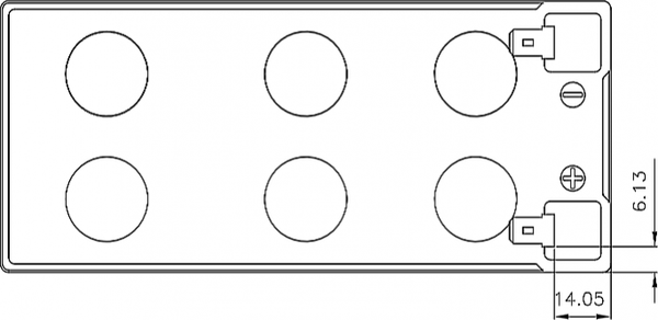 Изображение товара Аккумуляторная батарея CSB HR 1234W F2 12V/9Ah