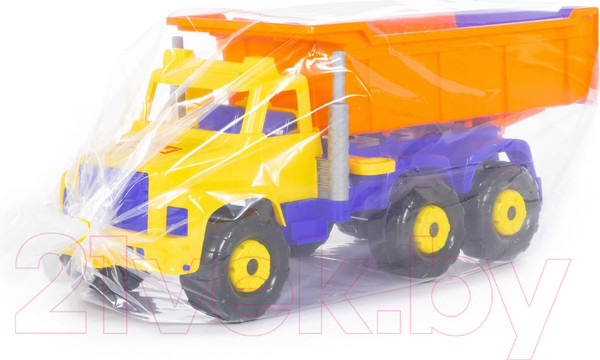 Изображение товара Самосвал игрушечный Полесье Супергигант с большими граблями и лопаткой / 5557