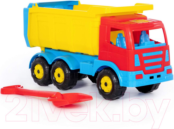 Изображение товара Самосвал игрушечный Полесье Премиум с большой лопаткой / 9844