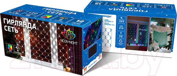 Изображение товара Светодиодная сеть Neon-Night 215-133 (1.8x1.5м, синий)