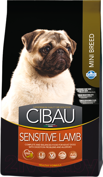 Изображение товара Сухой корм для собак Farmina Cibau Sensitive Lamb Mini (2.5кг)