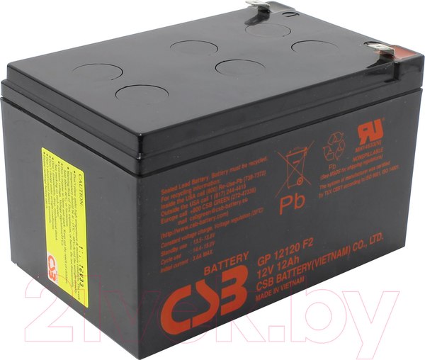 Изображение товара Аккумуляторная батарея CSB GP 12120 F2 (12V/12Ah)