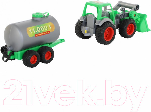 Изображение товара Погрузчик игрушечный Полесье с цистерной Фермер-техник / 8794 (в сеточке)