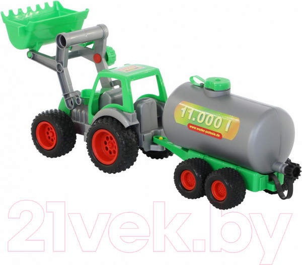 Изображение товара Погрузчик игрушечный Полесье с цистерной Фермер-техник / 8794 (в сеточке)