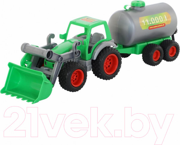 Изображение товара Погрузчик игрушечный Полесье с цистерной Фермер-техник / 8794 (в сеточке)