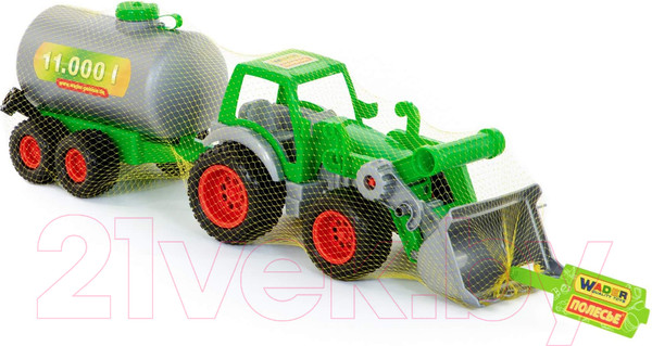 Изображение товара Погрузчик игрушечный Полесье с цистерной Фермер-техник / 8794 (в сеточке)