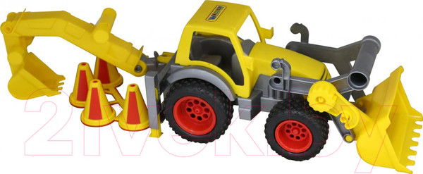 Изображение товара Погрузчик игрушечный Полесье с ковшом КонсТрак / 0377 (в сеточке)