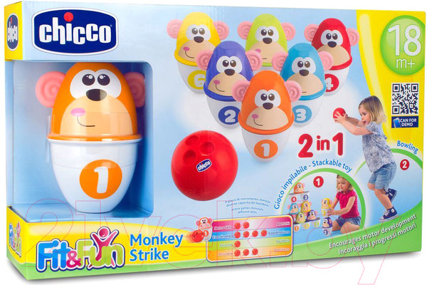 Изображение товара Боулинг детский Chicco Fit&Fun Боулинг Monkey Strike 5228