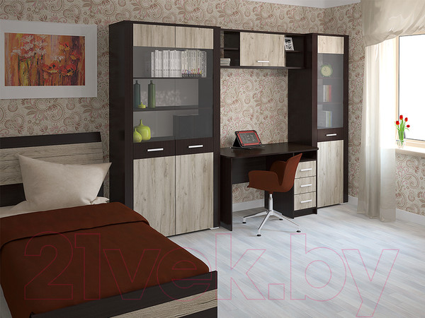 Изображение товара Тумба Интерлиния Коламбия КЛ-10 (дуб венге/дуб серый)