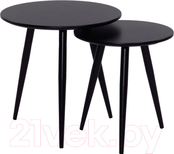 Изображение товара Комплект журнальных столиков Signal Cleo (черный)