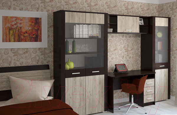 Изображение товара Письменный стол Интерлиния СК-001 (дуб венге/дуб серый)