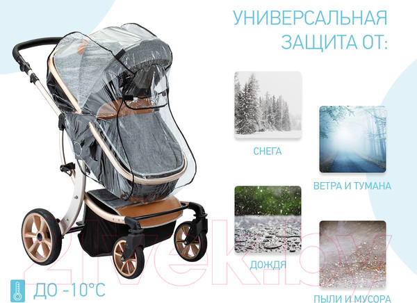 Изображение товара Дождевик для коляски Roxy-Kids RRC-001