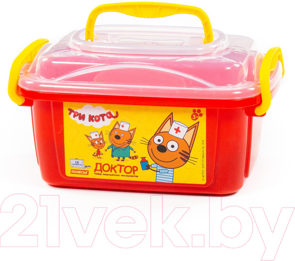 Изображение товара Набор доктора детский Полесье Три Кота. Доктор / 65353 (в контейнере)
