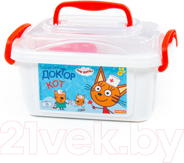 Изображение товара Набор доктора детский Полесье Три Кота. Доктор / 65353 (в контейнере)