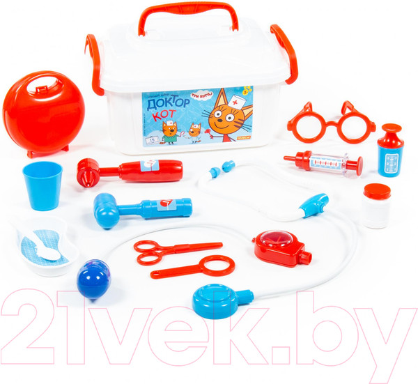 Изображение товара Набор доктора детский Полесье Три Кота. Доктор / 65353 (в контейнере)
