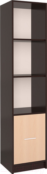 Изображение товара Стеллаж Интерлиния СК-024 без витрины (дуб венге/дуб молочный)