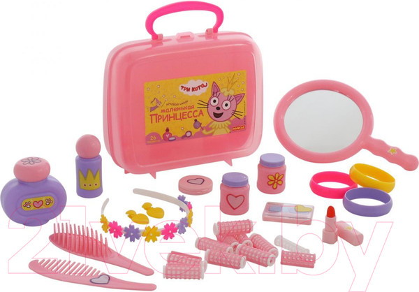 Изображение товара Набор аксессуаров для девочек Полесье Три Кота. Принцессы / 65360 (в чемоданчике)