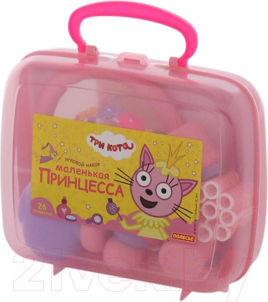 Изображение товара Набор аксессуаров для девочек Полесье Три Кота. Принцессы / 65360 (в чемоданчике)