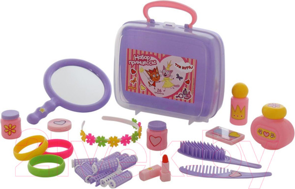 Изображение товара Набор аксессуаров для девочек Полесье Три Кота. Принцессы / 65360 (в чемоданчике)