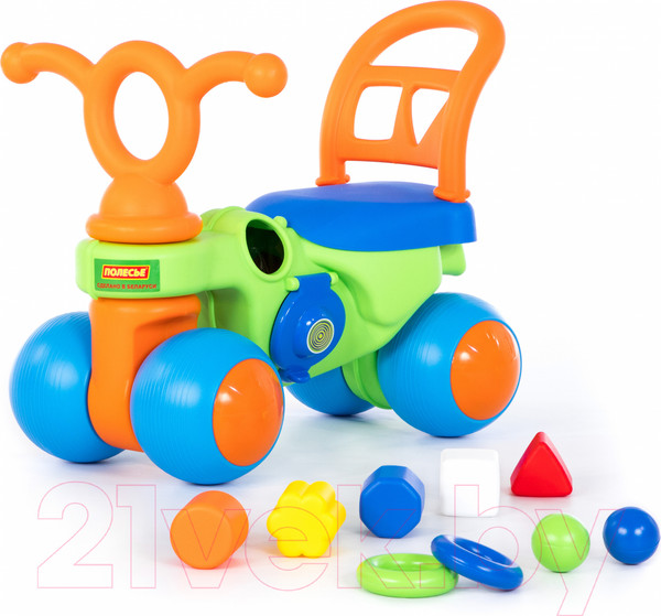 Изображение товара Каталка детская Полесье Крокодильчик / 66244 (в коробке)