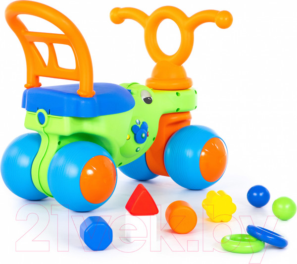 Изображение товара Каталка детская Полесье Крокодильчик / 66244 (в коробке)