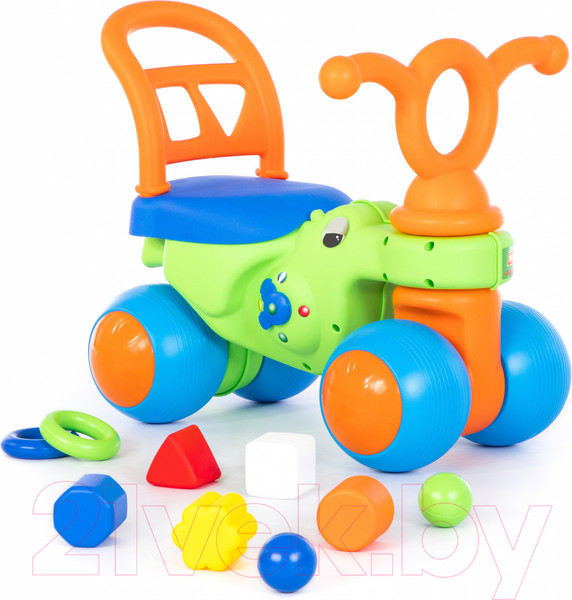 Изображение товара Каталка детская Полесье Крокодильчик / 66244 (в коробке)