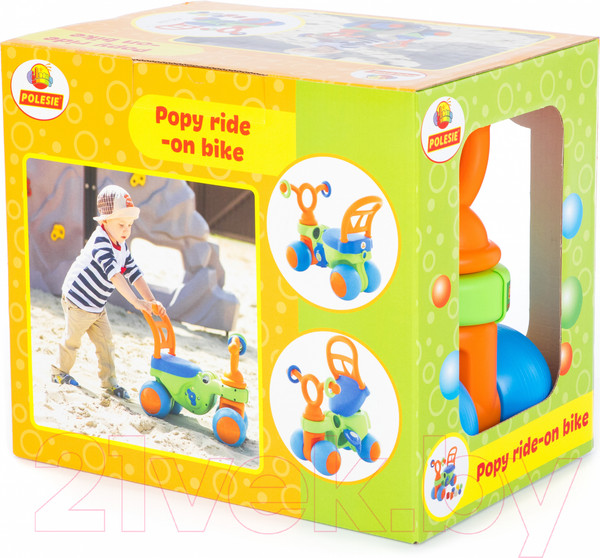 Изображение товара Каталка детская Полесье Крокодильчик / 66244 (в коробке)