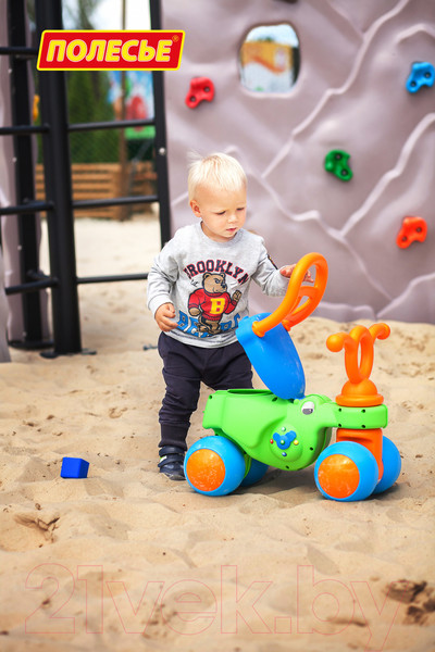 Изображение товара Каталка детская Полесье Крокодильчик / 66244 (в коробке)