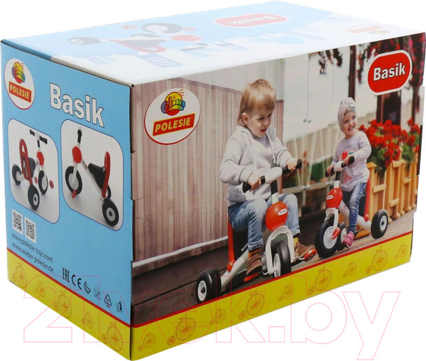Изображение товара Трехколесный велосипед Полесье Базик / 66695 (в коробке)