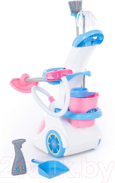 Изображение товара Набор хозяйственный игрушечный Полесье Помощница-5 с пылесосом / 59314 (в коробке)