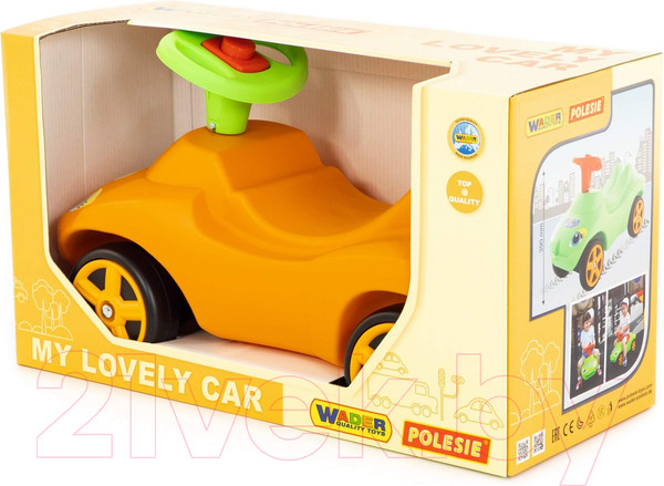 Изображение товара Каталка детская Полесье Мой любимый автомобиль / 66251 (оранжевый)