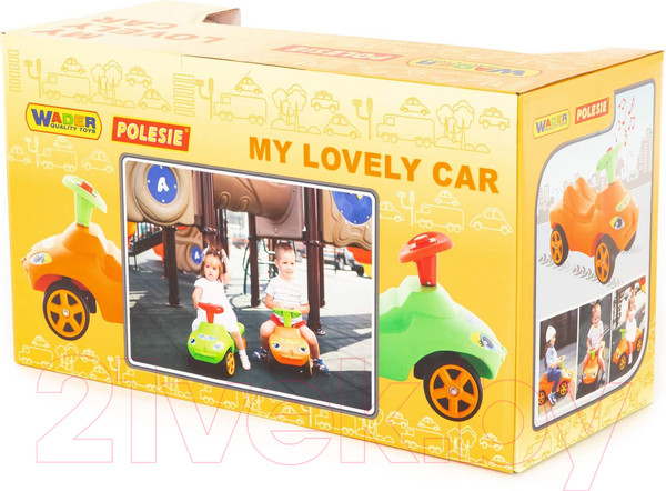 Изображение товара Каталка детская Полесье Мой любимый автомобиль / 66251 (оранжевый)