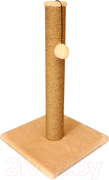 Изображение товара Когтеточка Cat House Столбик 0.6 (джут бежевый)