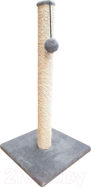 Изображение товара Когтеточка Cat House Столбик 0.75 (сизаль серый)