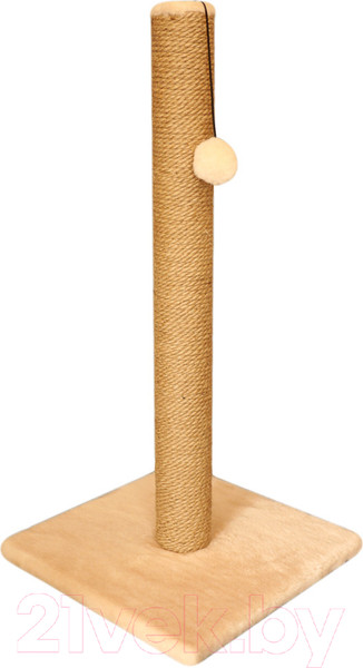 Изображение товара Когтеточка Cat House Столбик 0.75 (джут бежевый)