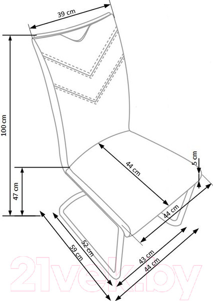 Изображение товара Стул Halmar K224 (черный)