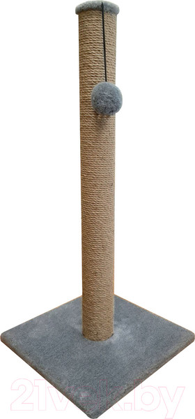 Изображение товара Когтеточка Cat House Столбик 0.9 (джут серый)