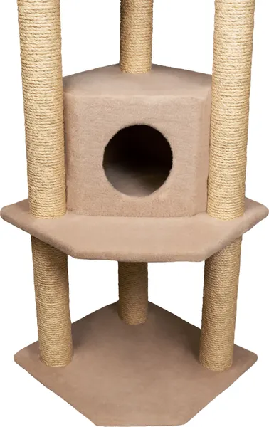 Изображение товара Комплекс для кошек Cat House Торнадо сизаль (бежевый)