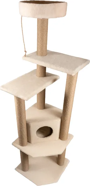 Изображение товара Комплекс для кошек Cat House Торнадо джут (бежевый)