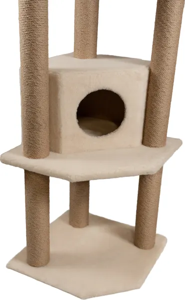Изображение товара Комплекс для кошек Cat House Торнадо джут (бежевый)