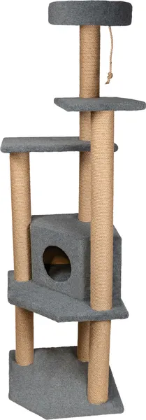 Изображение товара Комплекс для кошек Cat House Торнадо джут (серый)