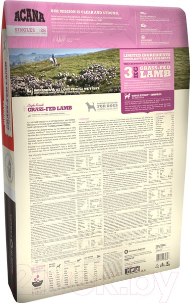 Изображение товара Сухой корм для собак Acana Grass-Fed Lamb (11.4кг)