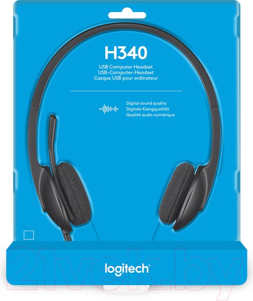 Изображение товара Наушники-гарнитура Logitech H340 981-000475 / 981-000509