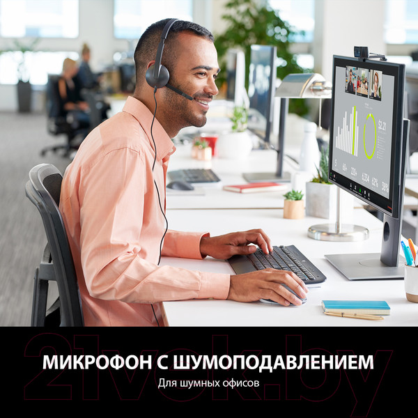 Изображение товара Наушники-гарнитура Logitech H340 981-000475 / 981-000509