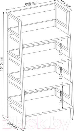 Изображение товара Стеллаж Signal Olsen A (дуб/белый)