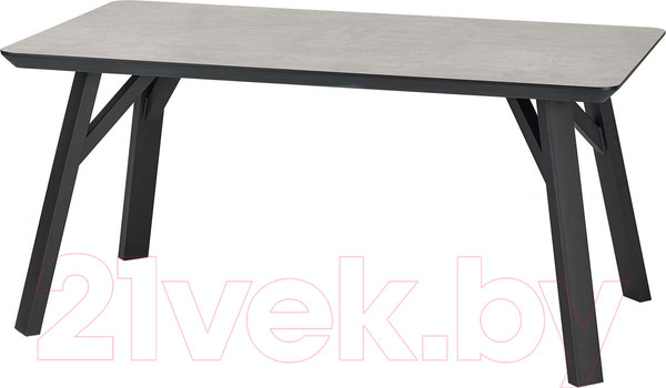 Изображение товара Обеденный стол Halmar Halifax 160x90 (серый/черный)