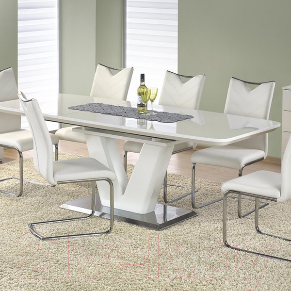 Изображение товара Обеденный стол Halmar Mistral 160-220x90 (белый)